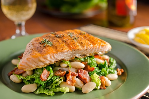 Grilled Salmon Salad