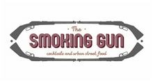 The smoking gun logo on a white background.