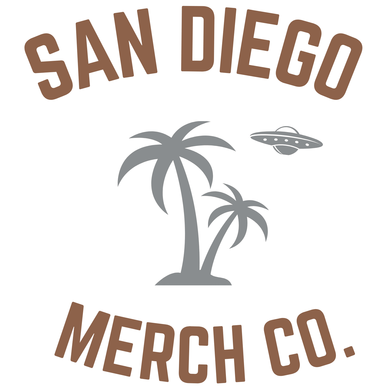 San diego merchandise co logo.