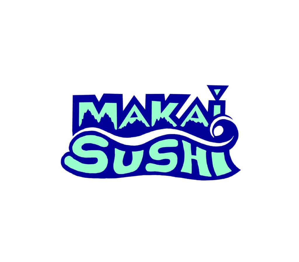 Makai sushi logo on a white background.