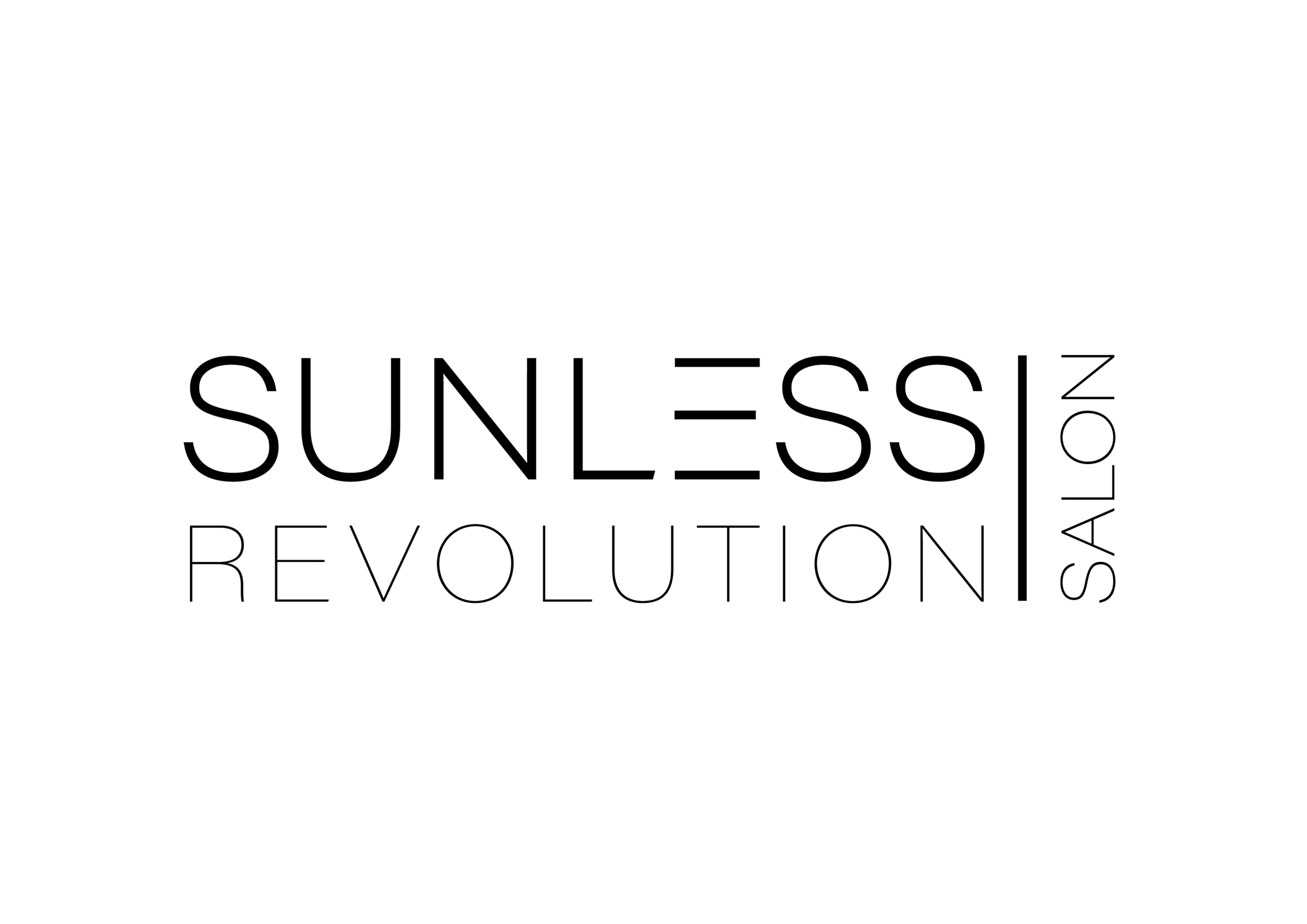 The sunless revolution logo on a white background.